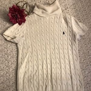 Short sleeve sweater, beige, Ralph Lauren Polo.